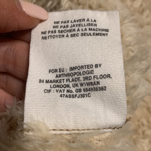 HEI HEI ANTHROPOLOGIE coat with Sherpa! - Picture 10 of 12